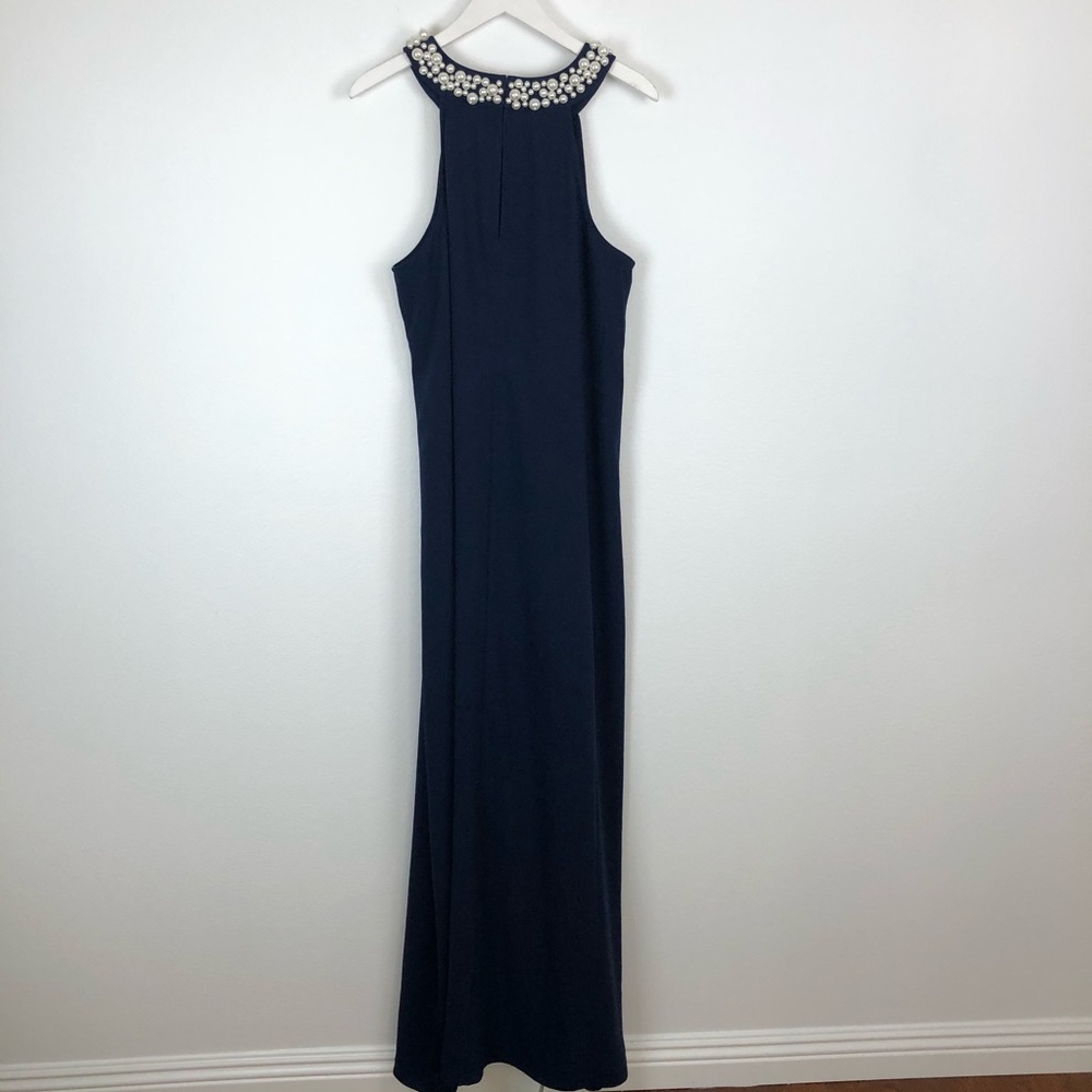 Lily Pulitzer navy Shawn pearl neck maxi dress XL - Picture 7 of 8